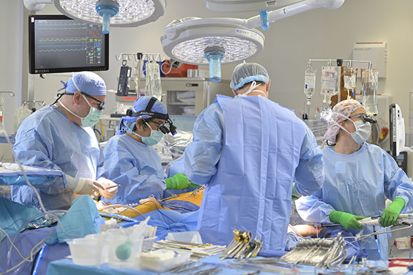 Furukawa performing heart surgery